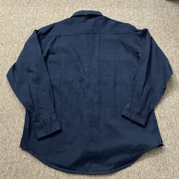 NOS New Planet Hollywood Chicago Denim Shirt Denim Button Up L Taiwan ROC RARE - Picture 10 of 10